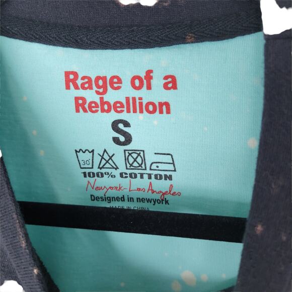 Rage of a Rebellion Martin Luther King Jr Collage Bleached Shirt Men Sz S - Picture 4 of 6